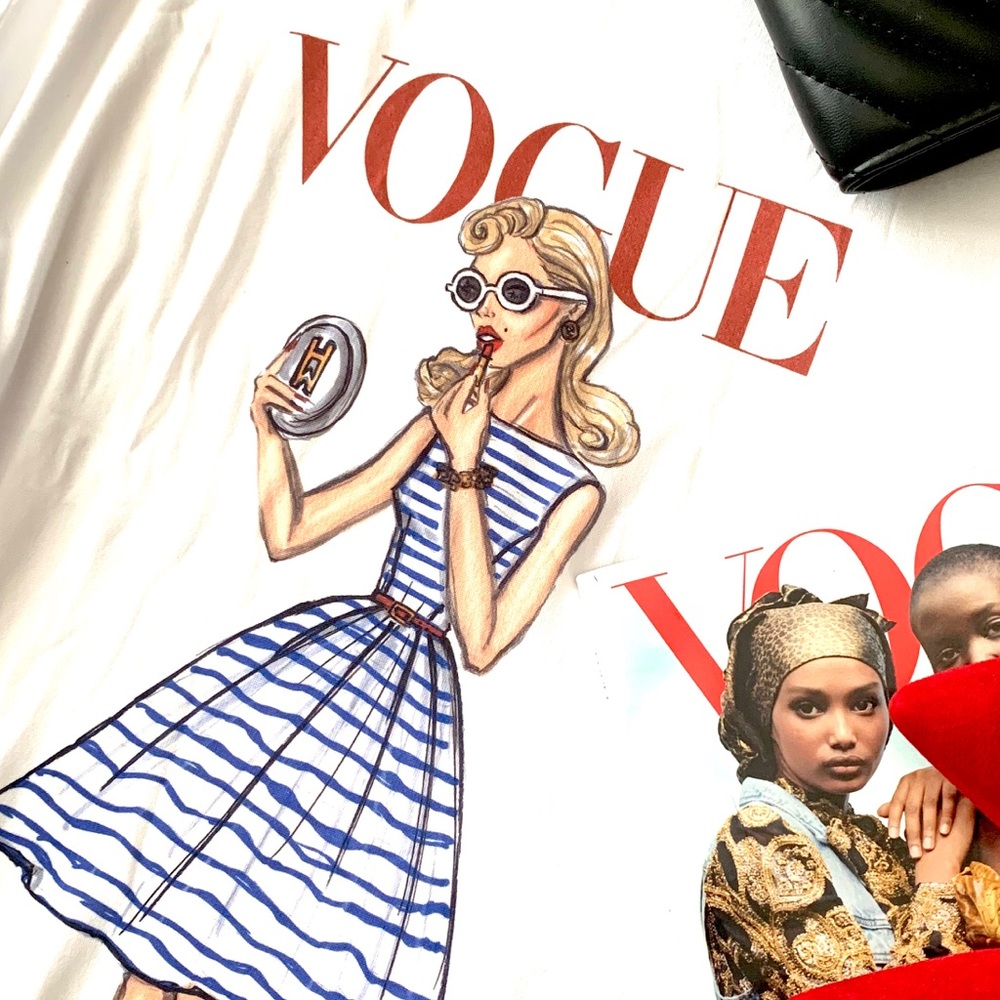 •Vogue Girl• Graphic Crew Neck T-Shirt - Picture 2 of 4